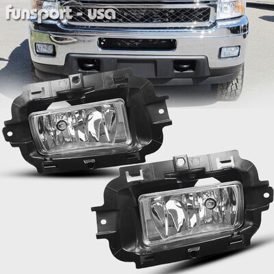 

for 2014 2015 Chevy Silverado 1500 Clear Fog Lights Bumper Lamps wWiringSwitch
