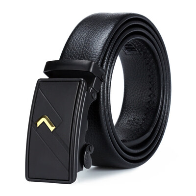 

Danda force factory direct automatic buckle business mens belt cross-border sizzling explosions double-sided black belt