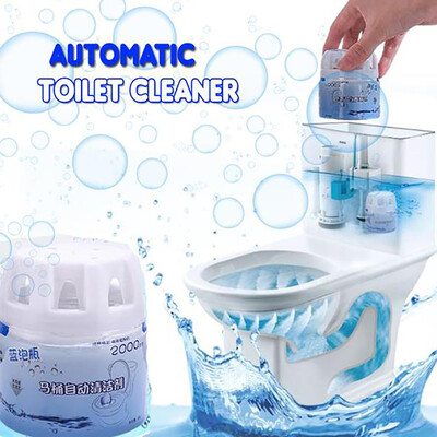

Siaonvr Autoile Automatic Toilet Cleaner Magic Flush Bottled Helper Blue Bubble Amazing