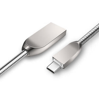 

Mobile Phone Data Cable Usb Fast Charge 3A For Apple 7 Android Type-c Charging Line Zinc Alloy Metal Data Cable
