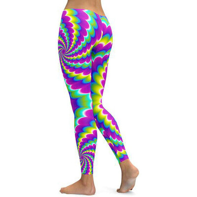 

Womens Yoga Print Pants Fitness Leggings Running Gym Workout Sports Trousers