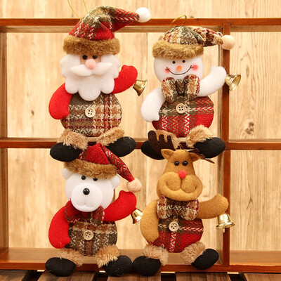 

Christmas Ornaments Gift Santa Claus Snowman Reindeer Toy Doll Hang Decorations