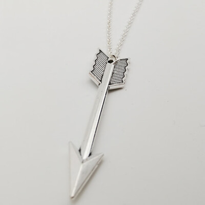 

Vintage Cute Gold Silver Retro Arrow Chain Pendant Necklace