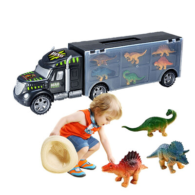

YIWULADinosaur Truck Dinosaurs Transport Car Carrier Truck Toy with 6 Dinosaurs Toys