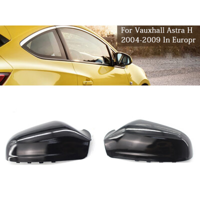 

1 Pair for Opel Astra 2004-2008 Rearview Wing Mirror Covers Housing Protection Caps Plastic Light Black