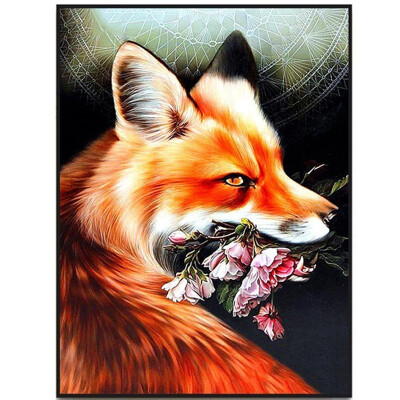 

Diamond Painting Animals Picture Of Rhinestones Diamond Embroidery Full Display Cross Stitch Kits Fox Mosaic Diamond