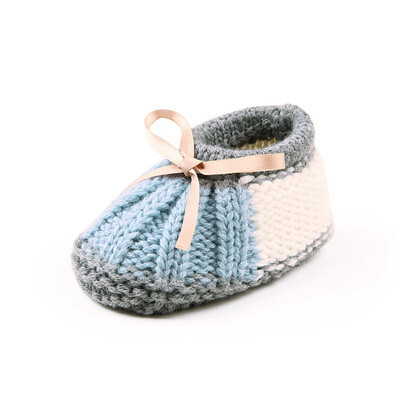 

Baby Boy Girl Plush Shoes Covers Newborn Baby Boy Girl Winter Warm Knitting Boots Socks Shoe Covers