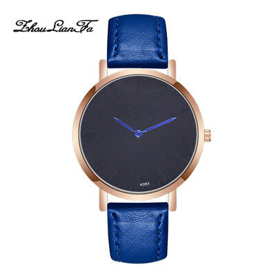 

Wristwatches Casual Fashion Luxury Leather Strap Quartz Watches Clock Drop Shipping Women Simple Dial Relogio Feminino