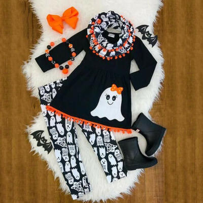 

Off-Season Kids Girl Outfits Clothes Long Sleeve T-shirt TopsPants Leggings Set