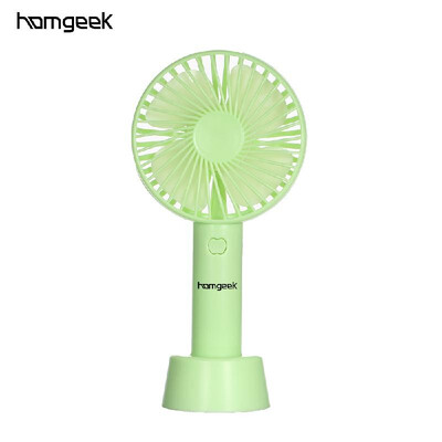 

homgeek Mini Handheld Fan Cooling Electric Fan Personal Fan Portable Desk Fan with Base 3 Speed Adjustable USB Rechargeable for Tr