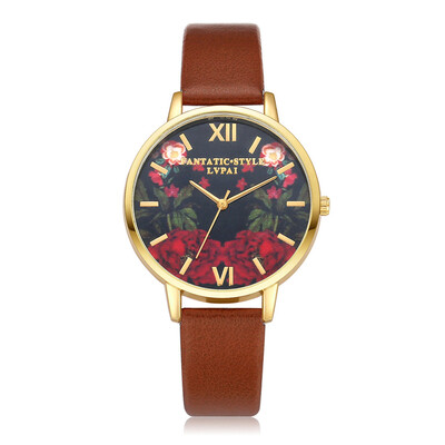 

New Butterfly Women Watches 2018 Brand Luxury Rose Gold Round Fashion Popular Wristwatch Female Quartz Watch Women Watch 233