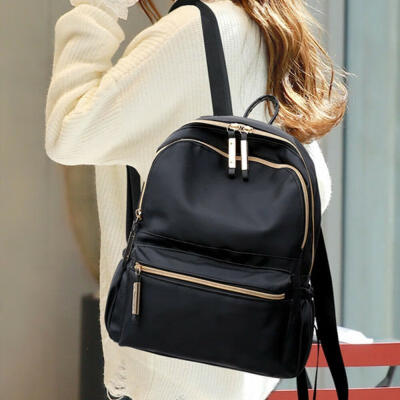 

Women Ladies Waterproof Black Backpack Rucksack Womens Travel School Shoulder Bags