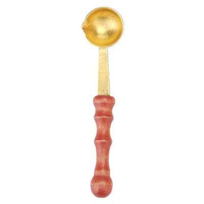 

Vintage Sealing Stamp Spoon Wooden Handle Wax Melting Spoons for Cards Tool