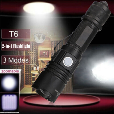 

Saidsome New 3 Modes XM- T6 LED Zoomable Flashlight Torch 18650 Battery flashlight lamp