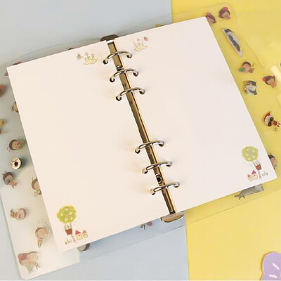 

1pcs Stationery A5A6 Standard 6-hole Loose-leaf Book Inner Core Hand Book Refills Color