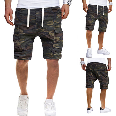 

Gobestart Fashion Mens Sport Camouflage Lashing Belts Casual Loose Sweatpants Drawstring