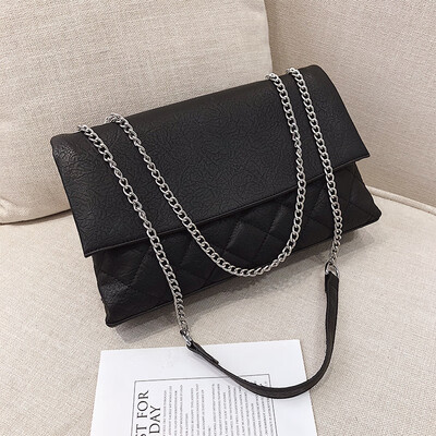 

Spring&summer temperament bag female 2019 new Korean fashion wild casual simple shoulder slung rhombic chain bag