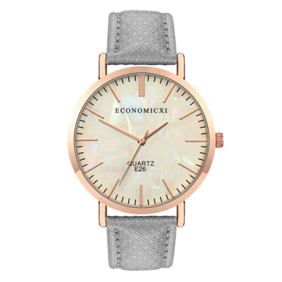 

RM Fashion Simple Belt Watch Dark Color Cool Dial No Digital Female Quartz Watch
