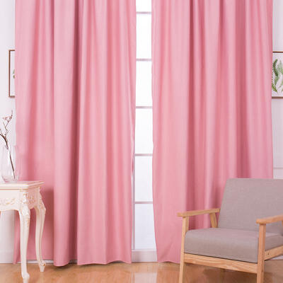 

2x1m Solid Color Short Window Curtain Finished Drapes for Living Room