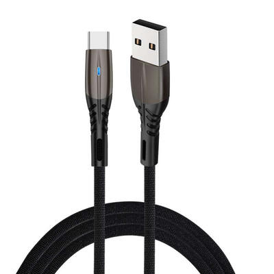 

1Pc Lightning Charger Cable 3A Braided Fast Charging QC30 Data Sync Cord For IPhone IPad - 1m-1m