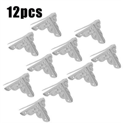 

Corner Decor Protector12pcs Wooden Box Jewelry Gift Case Corner Decorative Protectors Iron Edge Cover Guard Edge Cover