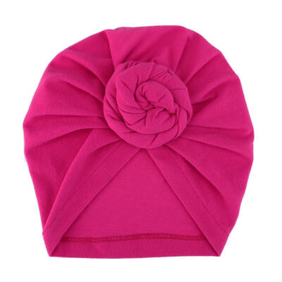 

Newborn Kids Baby Hats Turbans Caps Lovely Children Headwear Wrinkle Hat