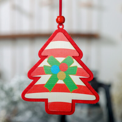 

〖Follure〗Christmas Wooden Pendant Creative Small Hanging Ornaments Decorations