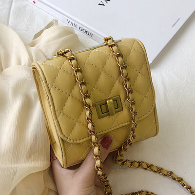 

Mini bag female 2019 summer new wave Korean version of Joker slung small diamond chain bag shoulder bag