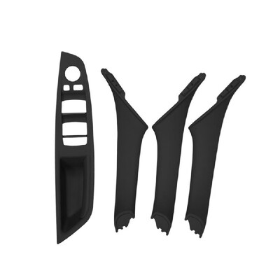 

4Pcs Left Hand Drive For BMW 5 series F10 F11 F18 Beige Black Car Interior Inner Door Handle Panel Pull Trim Cover