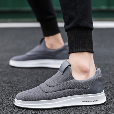 

Mens shoes a pedal lazy mens canvas white shoes tide shoes old Beijing shoes deodorant shoes