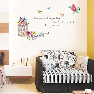 

Gobestart Removable Art Mural Plant Pot Fresh Home Living Room Renovat Decor Wall Sticker