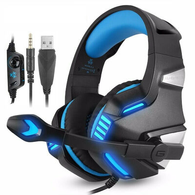 

35mm Gaming Headset Mic LED Headphones for PC Laptop PS4 Xbox One PSP IPhone