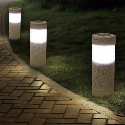 

Gobestart Solar Powered LED Garden Light Outdoor Waterproof Sand Blast Lamp Light-operated