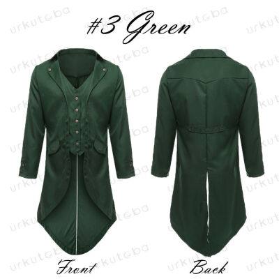 

Retro Mens Swallow-tailed Crop Coat Tuxedo Banquet Stage Tail Coat Overcoat