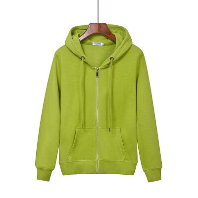 

Spring&autumn womens new sports pure color casual cardigan zipper thin sweater womens Hoodie
