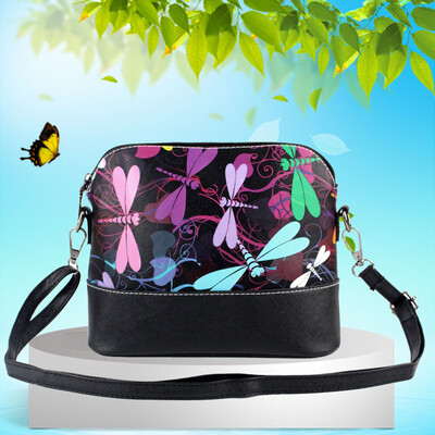 

Women Animal Shell Leather Shoulder Bags Zipper Messenger Crossbody Bags