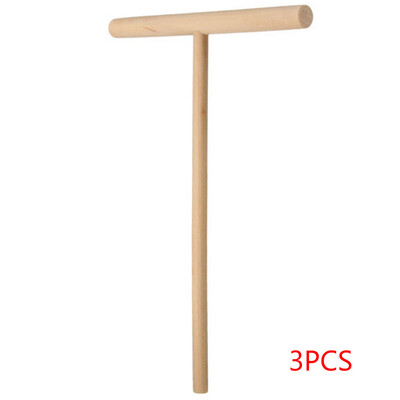

3pcs Wooden Spreader Stick T Shape Non Stick Pancake Griddle Batter Spreader Crepe Maker