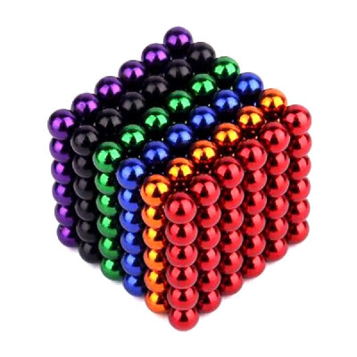 

1000Pcs 5mm Magnetic Ball Set Magic Magnet Cube Building Toy for Stress Relief Mix 10-Color