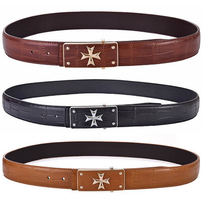 

Fashion mens leather smooth buckle belt Casual youth stickers leather buckle pants belt business suit belt