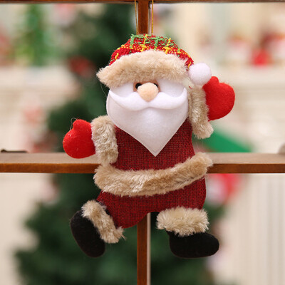 

〖Follure〗Christmas Ornaments Gift Santa Claus Snowman Reindeer Toy Doll Hang Decorations
