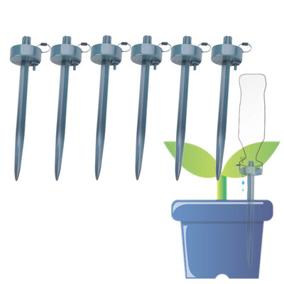 

Siaonvr 6Pcs Self Watering Flower Plant Device Automatic Garden Sprinklers Water