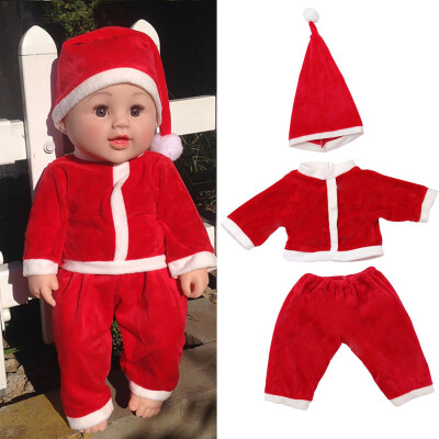 

YIWULAChirstmas Clothes Pants Set For 50cm Reborn Baby Boy Doll Accessory Girl Toy