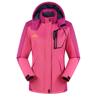 

Toponeto Womens Winter Outdoor Cashmere Thickening Zipper Hoodie Sport Outdoor Coat