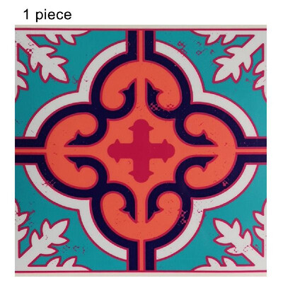 

1PC Self Adhesive Retro Tile Stickers Waterproof PVC Removable Wall Stickers Decals for Kitchen Bathroom Home Tidy Protection