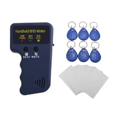 

Handheld 125KHz RFID CopierWriterReadersDuplicator Programmer Reader with 6Pcs IDTags MC Keyfobs Tags Card