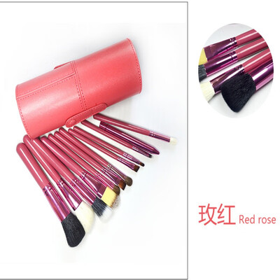 

PU Leather Cosmetic Brushes Pen Holder Storage Empty Makeup Brush Organizer Rangement Maquillage Tools