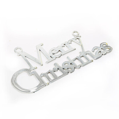 

Tailored Christmas Tree Decoration Shiny Merry Letter Card for Xmas Hanging Ornament