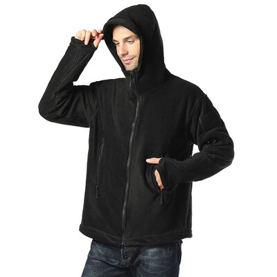

Toponeto Mens Autumn New Fashion Casual Solid Color Outdoor Cold Warm Hooded Coat