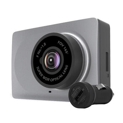 

YI 1296P Smart Dash Camera 165 Degree ADAS Space Gray Safe Reminder Dashcam