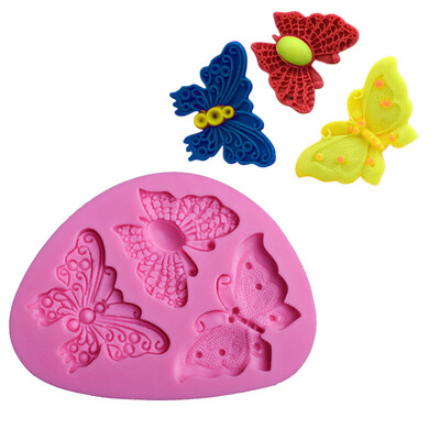 

Siaonvr Butterfly Shape Silicone Fondant Cake Mold Decorating Chocolate Bakeware Mould